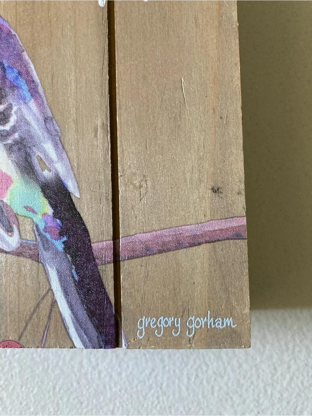 Darice Rustic Bird Hanging Plaque 